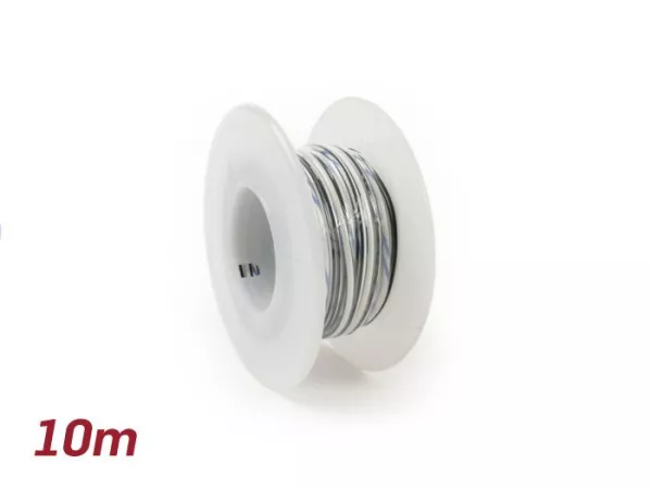 Elektrische kabel -UNIVERSAL 0,85mm²- 10m - wit, zwart
