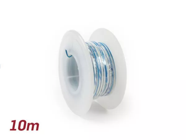 Elektrische kabel -UNIVERSAL 0,85mm²- 10m - wit/blauw
