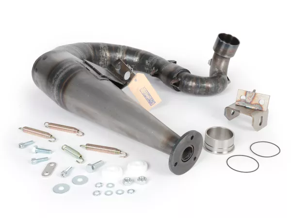 Knalpot -Skuter & Servis Newline tangan kiri Silent Plus (tanpa peredam belakang) - Vespa PX200