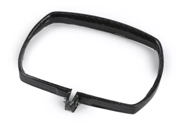 Anillo embellecedor de faro -TOMAS COMPOSITI, fibra de carbono auténtica, rectangular- Vespa V50 Special