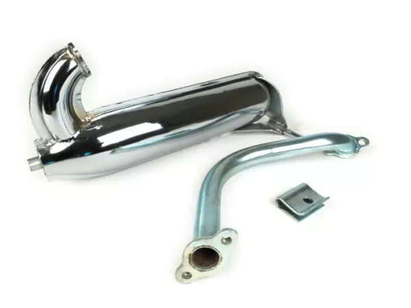 Escape -GPS Tipo SS50/SS90 Banana- Vespa PV125, ET3 - Cromado (sin logo)