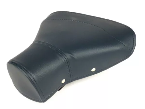 Sella -QUALITÀ OEM, posteriore- Vespa Largeframe - con rivetti laterali - Blu