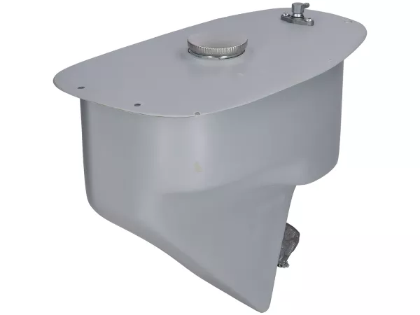 Tank -PLC CORSE XXL 9.8L, GRP- Vespa PX/PX old, Sprint, GT/GTR, Super, Rally och Motovespa 125-200 (externt lock)