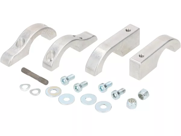 Shock absorber mount top -JOCKEYS BOXENSTOP- Aluminium CNC- Lambretta LI Series 1 (fork diameter 32mm)
