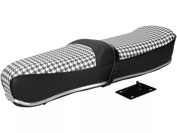 Seat Pegasus -SELLERIA TREZZI- Lambretta LI, LI S, SX, TV, DL, GP - houndstooth motief