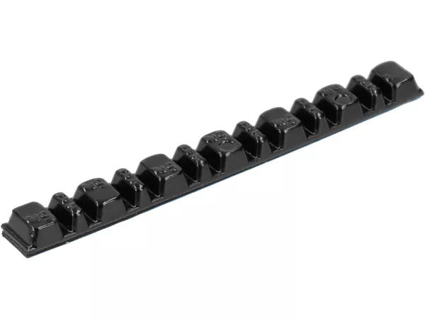 Juego de contrapesos para llanta -ECON autoadhesivo- 50g (7x5g + 6x2,5g), - negro