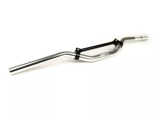 Stuur -OEM KWALITEIT- STREET BIKE Zilver , Piaggio Bravo -Streetracer Stijl-.