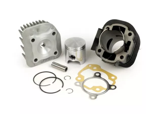 Cilindro -TOP PERFORMANCES 70 ccm Trophy- CPI Euro 2 - bulón de pistón 12mm - (brida de escape inclinada 0°)