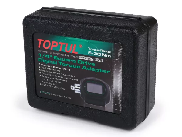 Digitale koppeladapter - TOPTUL- 1/4 aandrijving - 6 - 30 Nm