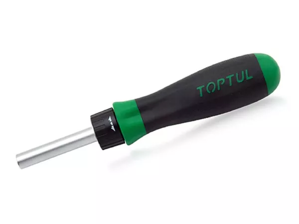 Obeng, obeng ratchet -TOPTUL- untuk bit 1/4 segi enam
