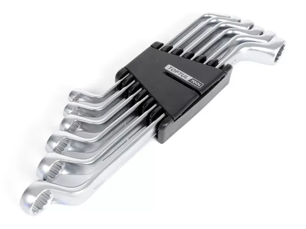 Sleutels, 75° dubbelsleutelset -TOPTUL, 6-delig- 6x7, 8x9, 10x11, 12x13, 14x15, 16x17mm