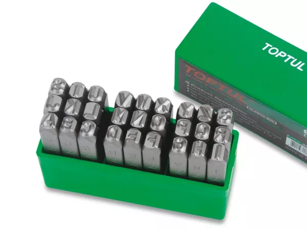 Timbre à frapper, chiffres à frapper -TOPTUL, 5mm- Lettres A-Z
