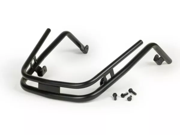 Bumper front -MOTO NOSTRA- Vespa PX80, PX125, PX150, PX200 - black