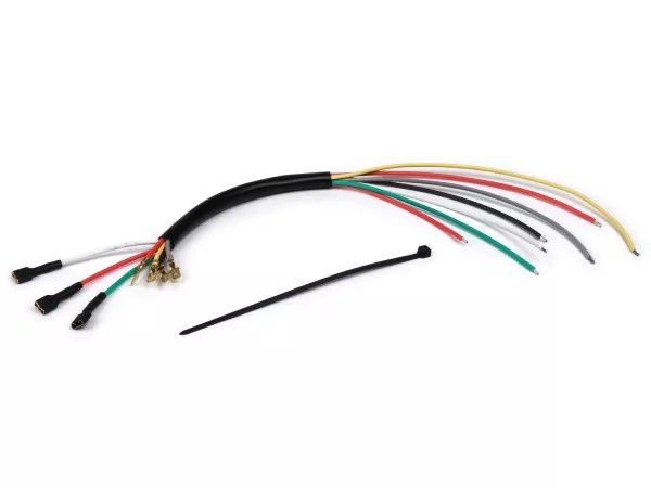 Wiring stator plate -VESPARATUR- Vespa PX old, 7 cable - with grey cable
