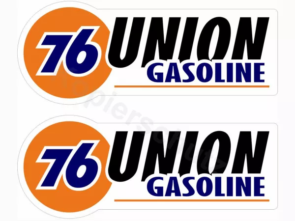 Sticker -2x 95 x38mm- „76 Union Gasoline“