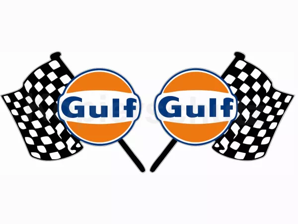 Sticker -2x 70 x 60mm- „Gulf Flags“