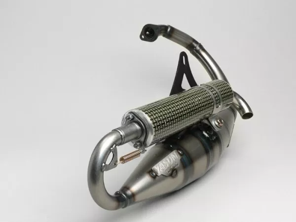 Exhaust -YASUNI R- Minarelli 50cc (vertical cylinder) - carbon - BOOSTER, BUMP50, BWS50, SLIDER50, SPY, SR50 (-1994), STUNT, ZUMA50, AMICO