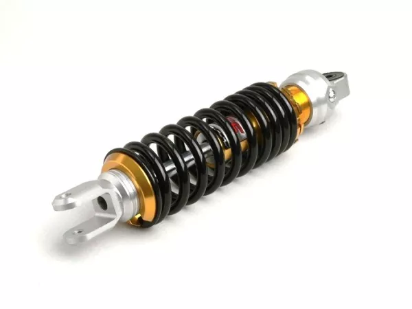 Shock absorber rear -YSS E, 280mm- Yamaha Aerox (YQ50/L, 2-stroke), Neos, BW NG, Bump, Zest, MBK Nitro (YQ50/L, 2-stroke), Ovetto, Booster NG, Track, Peugeot Vivacity, Trekker, Buxy, Zenith, Speedake, Rapido, Metropolis, Aprilia Amico, Gulliver, Beta Quad