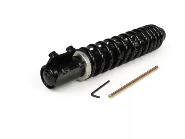 Shock absorber front -YSS Pro-X, 240mm- Vespa GT 125-200, GTL 125-200, GTS 125-300 (-2013, 2017-2022), GTV 125-250, Piaggio Hexagon (EXS1T, EXV1T, ZAPM06) - black spring