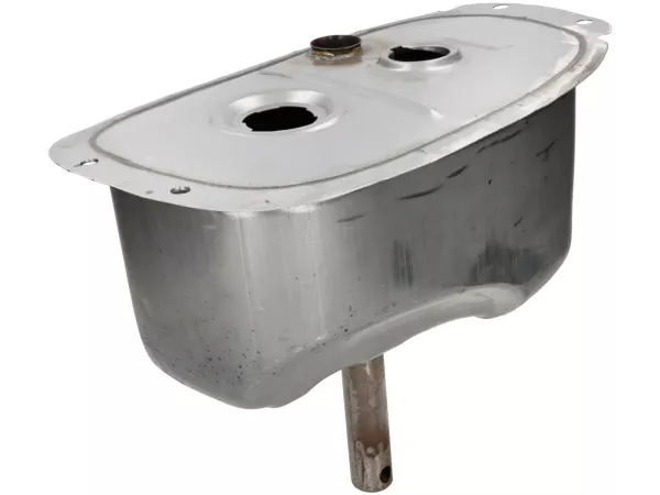 Fuel tank -PREMIUM, oiled sheet metal- Vespa PX EFL (since 1984) - autolube version and fuel gauge