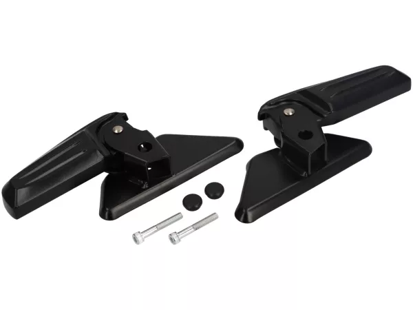 Pair of foot pegs -OEM- Vespa Primavera 50-150, Sprint 50-150 - black