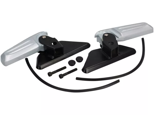 Fotstödssats -OEM- Vespa Primavera 50-150, Sprint 50-150 - silver