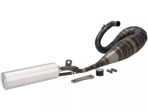 Knalpot -QUATTRINI- untuk QUATTRINI M43 - Piaggio Ciao, Si, Bravo, Super Bravo, Boxer