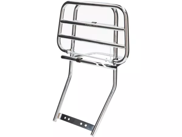 Rear rack, foldable -FA ITALIA- Vespa Smallframe V50, PV125, ET3 - chrome