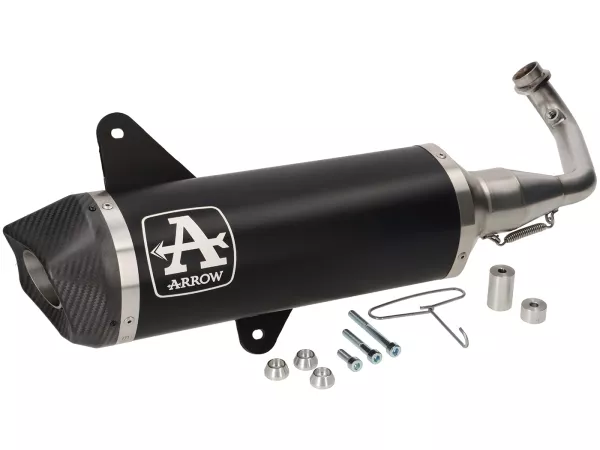Scarico -ARROW- Urban Dark Aluminium / Carbon- Vespa GTS Super HPE 300 (Euro 5, ZAPMD3100, ZAPMD3101, ZAPMD3101) - Racing (2021-) Euro 5