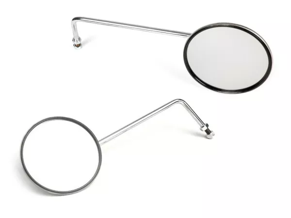 Spiegel -BUMM chroom, roestvrij staal, rond Ø=130mm- Vespa -BUMM chroom, roestvrij staal, rond Ø=130mm-.