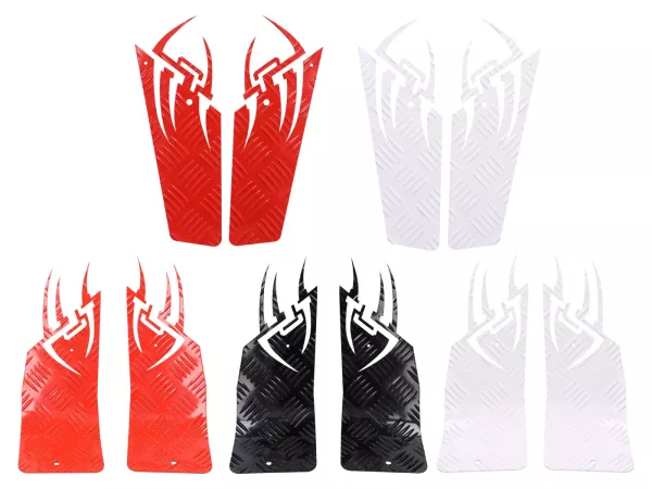 Piastra a scacchiera in alluminio -DF OPTICPARTS Style 16- Peugeot Speedfight1-2 -