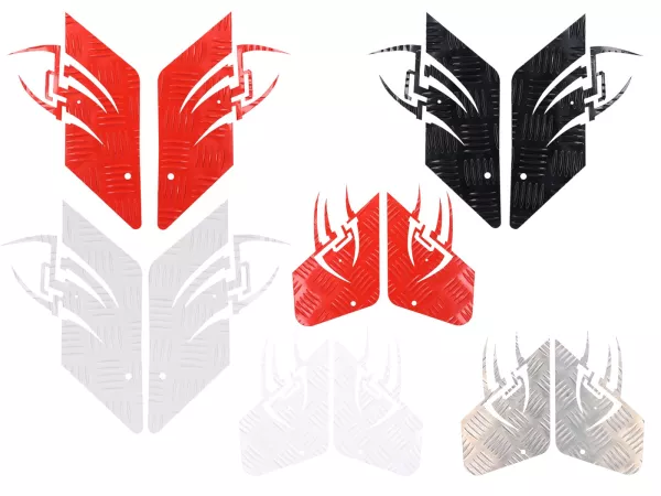 Placca a scacchiera in alluminio -DF OPTICPARTS Style 16- CPI Hussar -