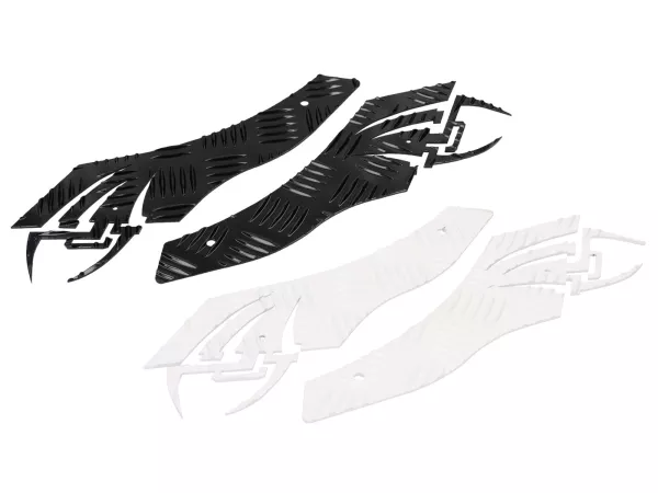 Piastra a scacchiera in alluminio -DF OPTICPARTS Style 16- Piaggio NRG Power -