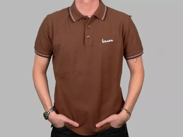 Polo-Shirt Men -VESPA- brown -