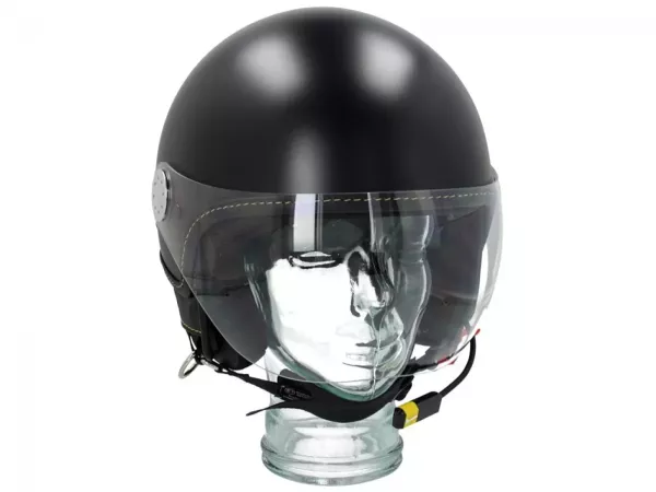 Helm -VESPA Visor BT Super Tech- schwarz (nero vulcano (98/A)) -