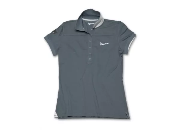 Polo shirt women -VESPA- grey -
