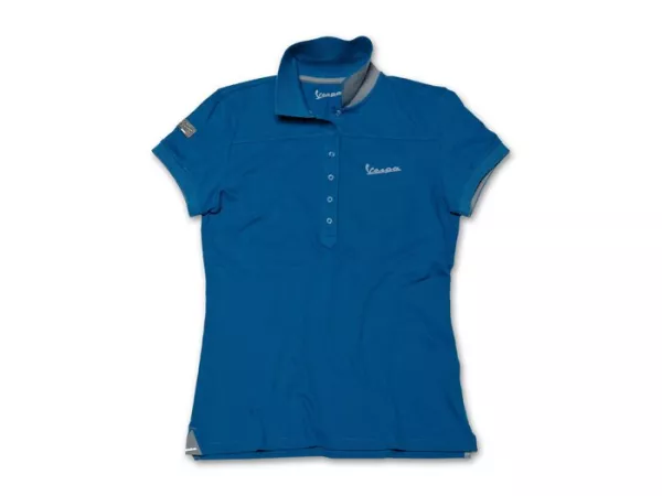 Polo shirt women -VESPA- blue -