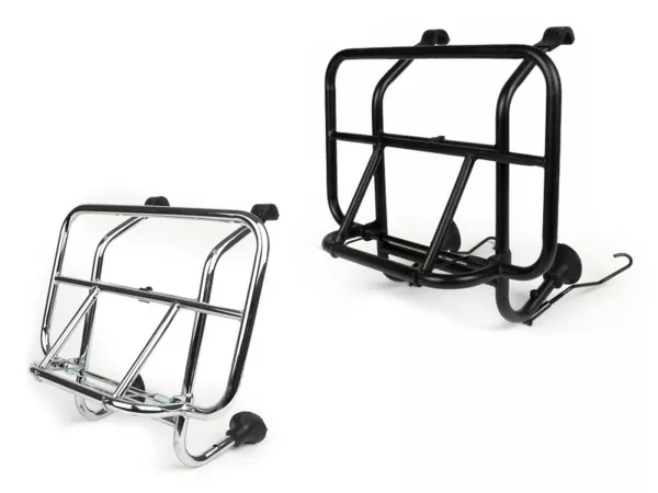 Front rack, fold down -WESTERNLINE- Vespa Smallframe V50, PV125, ET3, PK S, PK XL, PK XL2 Largeframe Rally180/200, Sprint150, TS125, GT125, GTR125, PX80, PX125, PX150, PX200 -