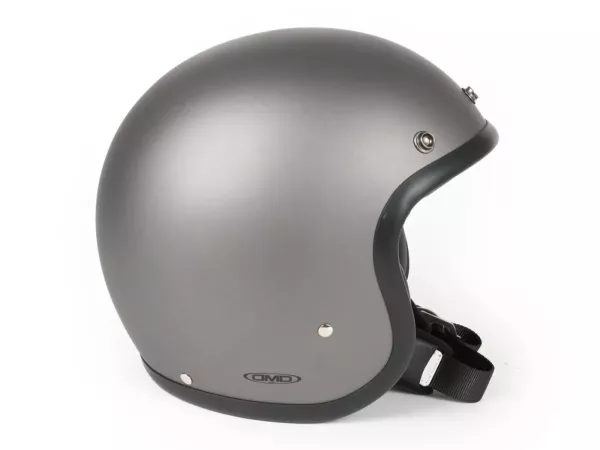 Helm -DMD Jet Vintage- Jet helm, Vintage - Mat Grijs - Mat Grijs