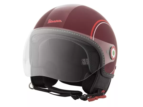 Helm -VESPA Jethelm Modernist- ABS-  rot weiß