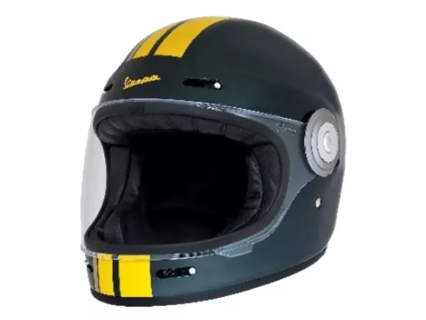 Helm -VESPA Integralhelm- Racing Sixties- grün gelb