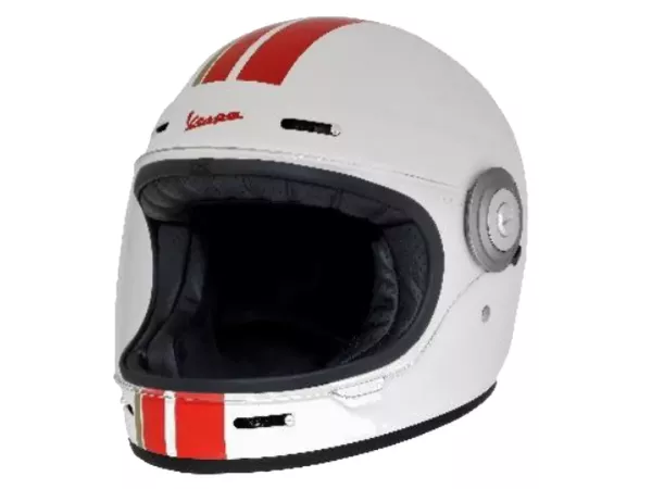 Helm -VESPA Integralhelm- Racing Sixties- weiß rot
