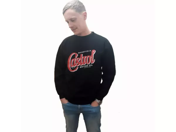 Sweatshirt -CASTROL, Klassiek-zwart -CASTROL, Zwart