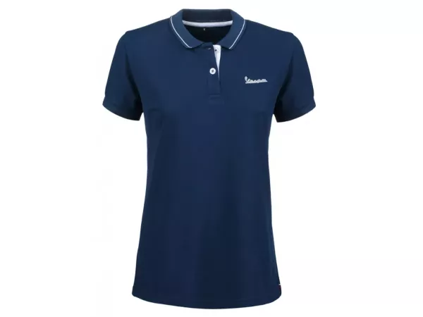 Polo-shirt, Damen -VESPA Graphic, blau-
