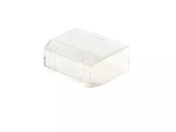 Cover cap fuse housing -PIAGGIO- transparent (used for fuse housing with 1 male spade connector)