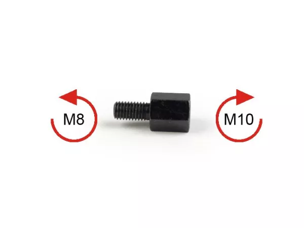 Adaptor cermin -Kualitas OEM - Cermin memiliki ulir kanan M10 harus dipasang di ulir kiri M8