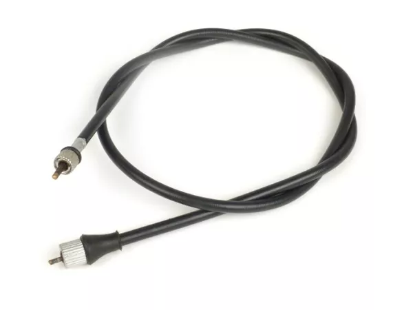 Speedo cable -IMPORT- Vespa GT125, GTR125, TS125, Sprint150, Sprint Veloce, Vespa Rally180, Vespa Rally200 - for Indian speedos (l outer = 1035mm, l inner = 1075mm, upper sleeve nut Ø=10mm x 1,00mm, innerØ=2,5mm² ) - black