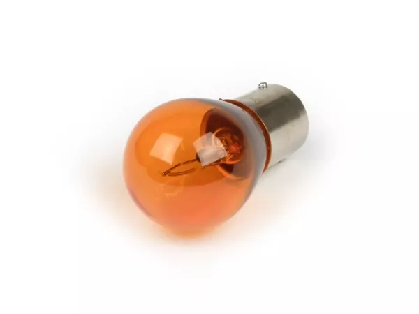Birne -BA15s (Stifte gerade) - 12V 21W - Orange