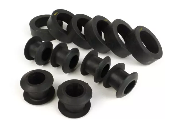 Assortiment caoutchoucs pour side-car -COZY- suspension arrière (12 pièces)