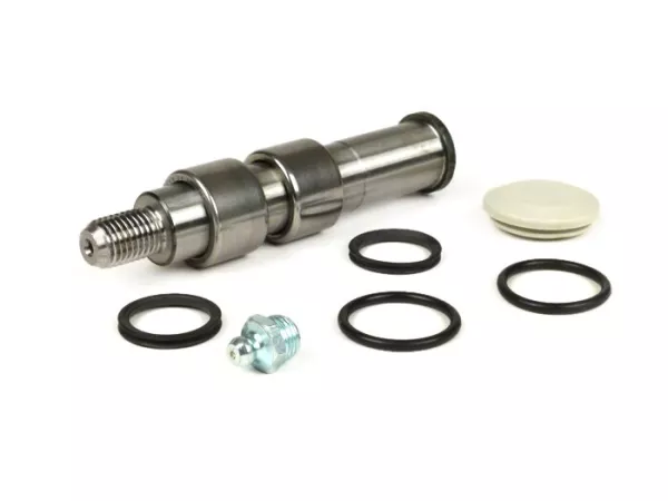 Wheel pin overhaul kit -VESPA- V50, ET3, PV125 - incl. Fork link axle, o-rings, rubber cap speedo drive, grease nippel